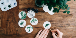 developing creativity by painting nature scenes
